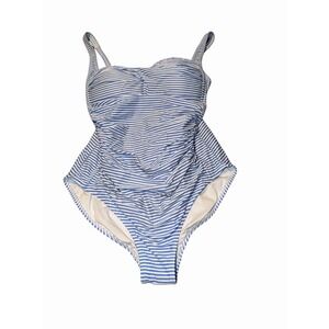 Nip Tuck Swim Women's Swimwear One-Piece Striped Swimsuit Multi-fit Cup 8